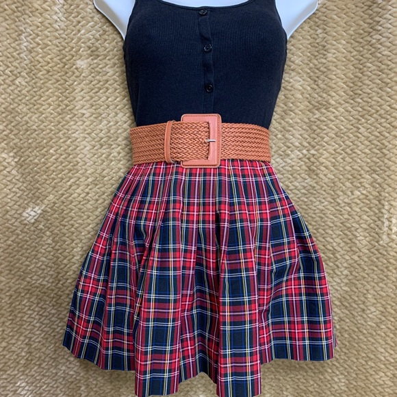 Dresses & Skirts - Vintage DENNIS Tartan plaid checkered pleated mini skirt